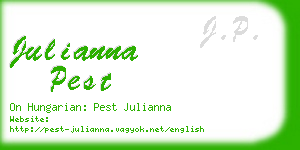 julianna pest business card